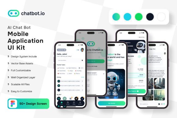 AI Chat Bot App Mobile UI KIT: Streamline Your App Development Process