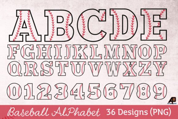 Baseball Alphabet PNG Sublimation: A Creative Tool for Modern Designers