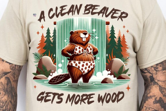 Clean Beaver PNG Funny Hiking Camping: A Unique Addition to Your Outdoor Merchandise