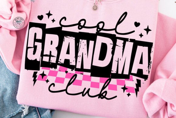 Cool Grandma Club PNG Checker Lightening