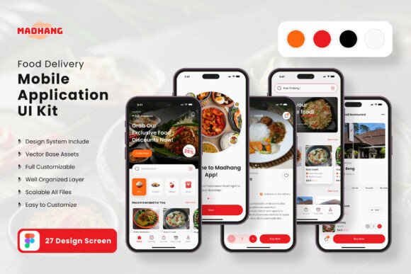Food Delivery Application Mobile UI KIT