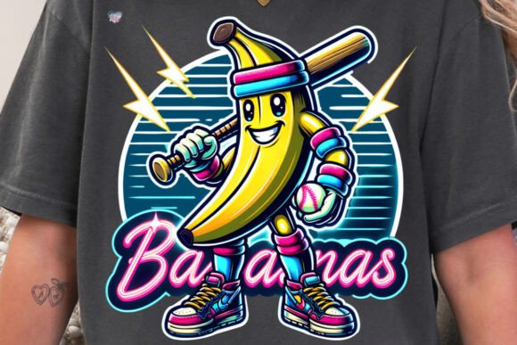Let's Go Bananas Funny Baseball PNG