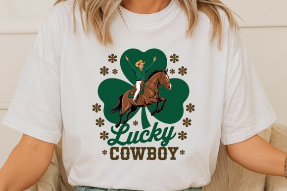 Lucky Cowboy on a Shamrock Horse