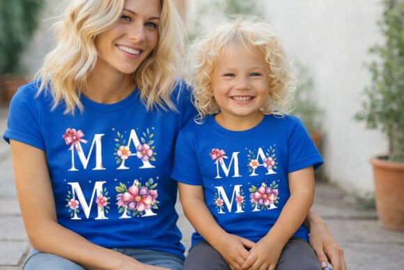 Mama Floral Bow Vintage Design