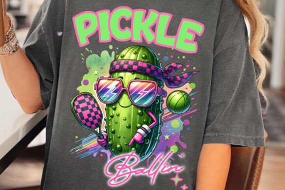 Pickle Ballin PNG Pickleball: A Digital Design for All Occasions