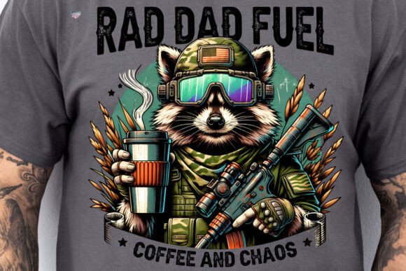Rad Dad Fuel PNG Hunting Raccoon