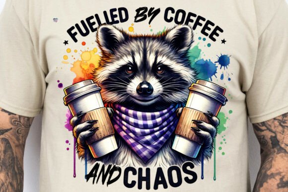 Rad Dad Raccoon Coffee Chaos PNG: A Unique Way to Celebrate Father’s Day