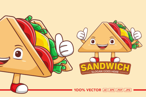 Sandwich Mascot Logo Vector Graphic: A Versatile Tool for Branding and Design