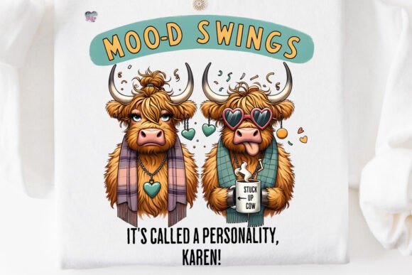 Sassy Highland Cow PNG Mood Swings: A Strategic Design for Creative Expression and Business Growth