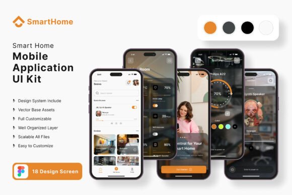 Smart Home Application Mobile UI KIT: A Comprehensive Guide to Building Modern Smart Home Apps