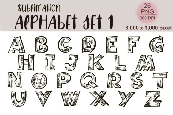 Sublimation Alphabet Set 1: A Practical Guide for Digital Designers and Creators